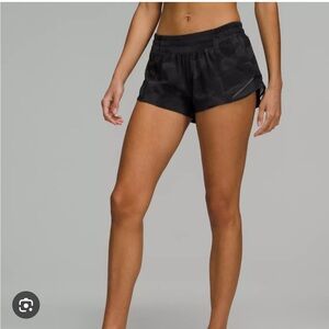 Black Camo Hotty Hot Shorts 2.5 inch inseam